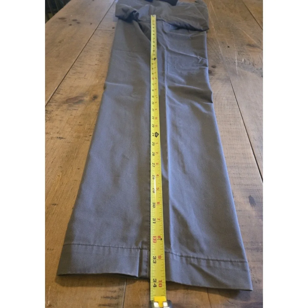 Gap Classic Khakis Mens 36x34 Gray Relaxed Fit Cotton Twill‎ Chino Pants